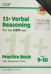 11+ CEM Verbal Reasoning Practice Book & Assessment Tests - Ages 9-10 (with Online Edition) (CGP CEM 11+ Ages 9-10)