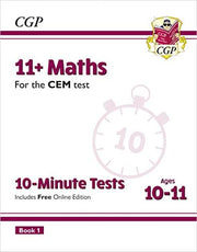 11+ CEM 10-Minute Tests: Maths - Ages 10-11 Book 1 (with Online Edition): for the 2026 tests (CGP CEM 11+ Ages 10-11)