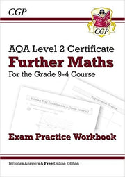AQA Level 2 Certificate in Further Maths: Exam Practice Workbook (includes Answers) (CGP Level 2 Further Maths)