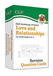 GCSE English: AQA Love & Relationships Poetry Anthology - Revision Question Cards: for the 2027 and 2028 exams (CGP GCSE English Literature Cards)