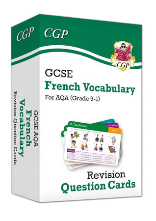 GCSE AQA French: Vocabulary Revision Question Cards (For exams in 2025) (CGP AQA GCSE French)