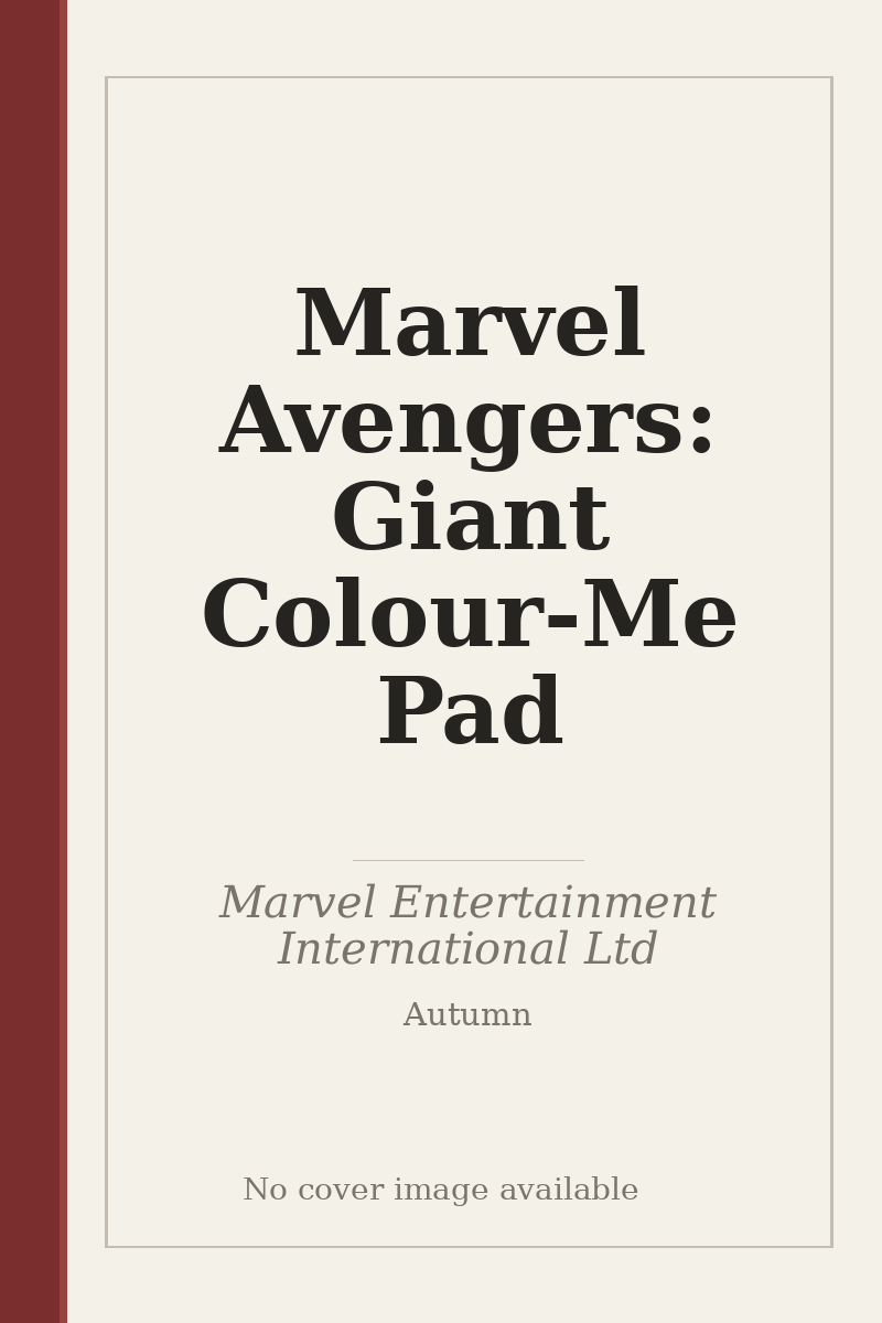 Marvel Avengers: Giant Colour-Me Pad - no cover image available