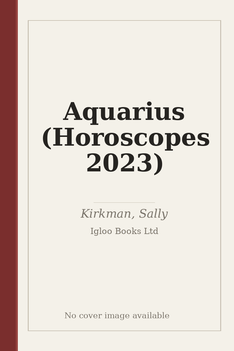 Aquarius (Horoscopes 2023) - no cover image available