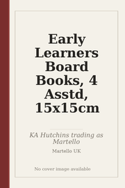 Early Learners Board Books, 4 Asstd, 15x15cm