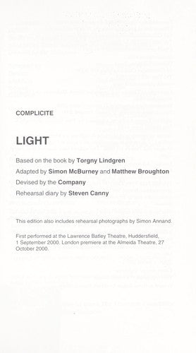 Light (Oberon Modern Plays S.)