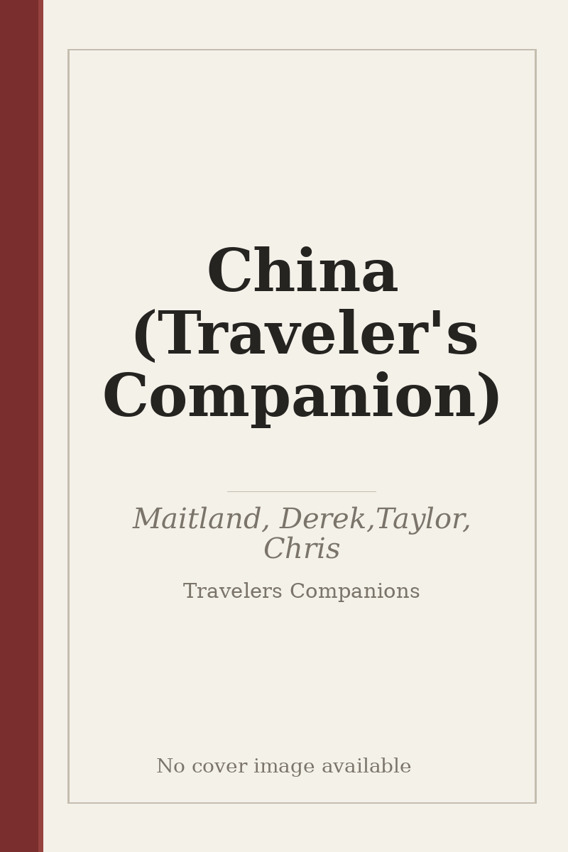 China (Traveler's Companion) - no cover image available