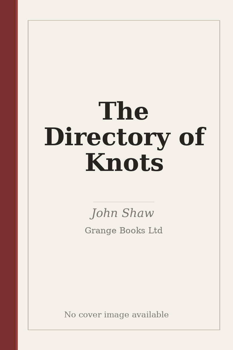 The Directory of Knots - no cover image available