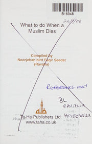 What to do when a Muslim Dies