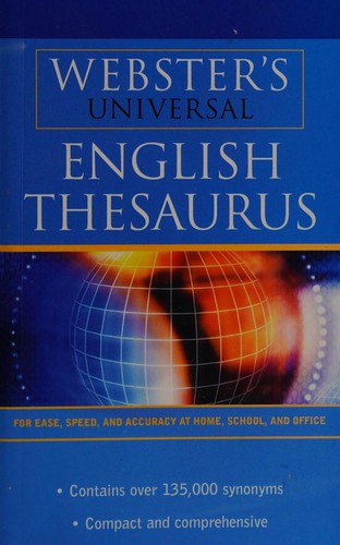 WEBSTERS UNIVERSAL ENGLISH THESAURUS