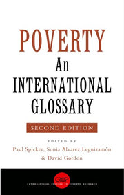 Poverty: An International Glossary (International Studies in Poverty Research)