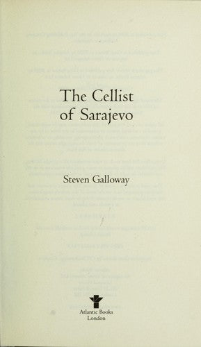 The Cellist of Sarajevo: The Top 10 International Bestseller
