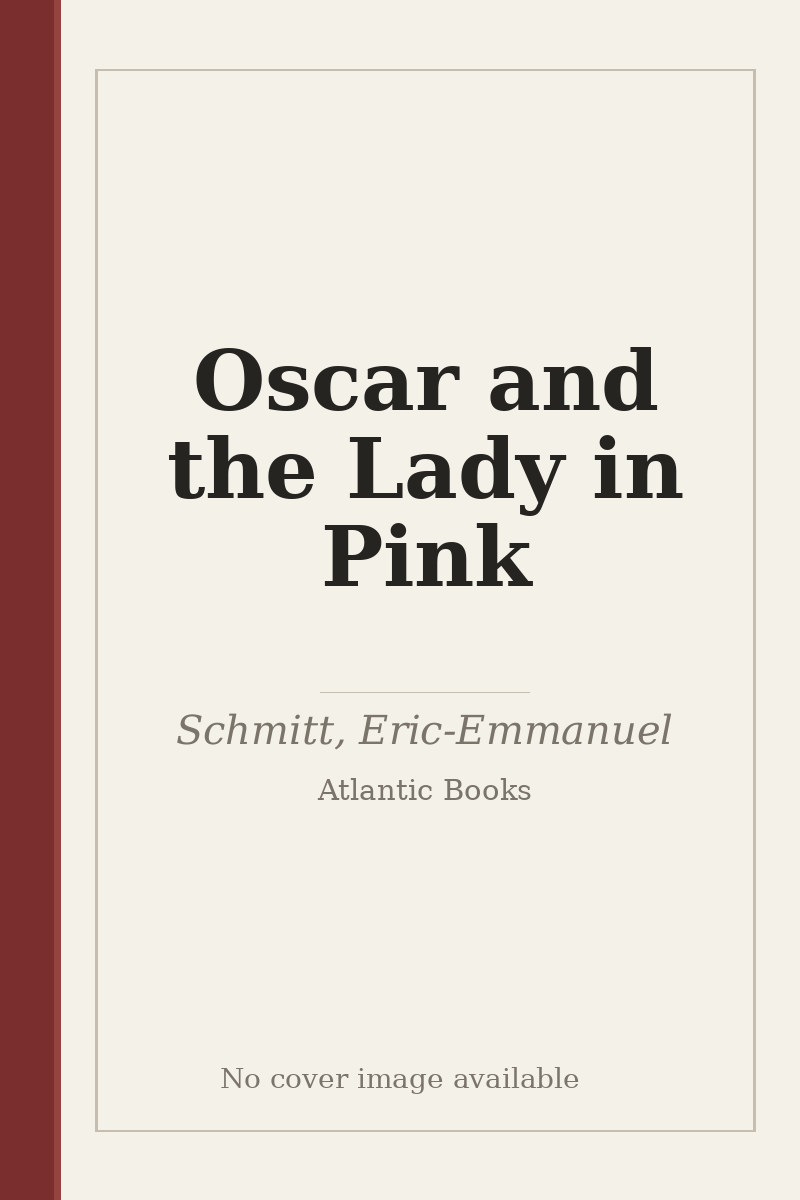 Oscar and the Lady in Pink - no cover image available