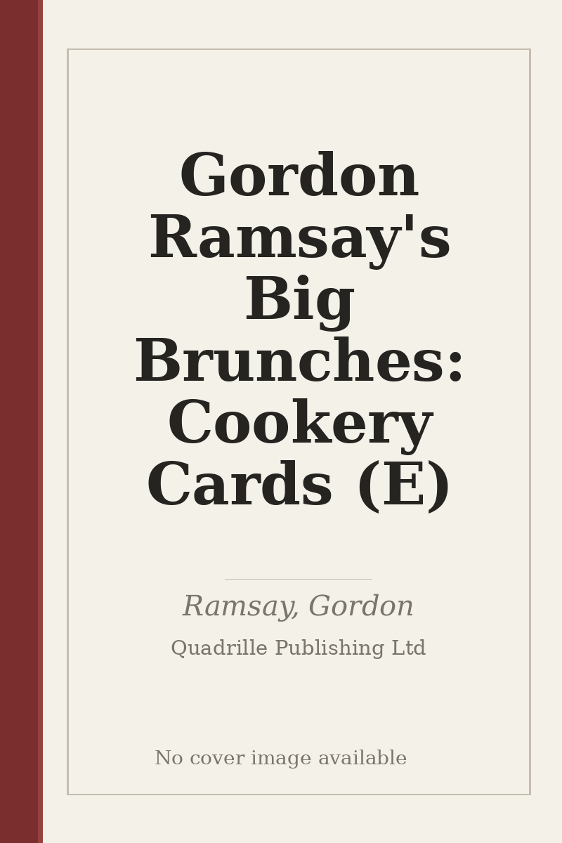 Gordon Ramsay's Big Brunches: Cookery Cards (E) - no cover image available