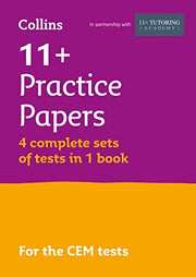 11+ Practice Test Papers Bumper Book, inc. Audio Download: for the CEM tests (Letts 11+ Success) (Collins 11+ Practice) (packaging may vary): For the 2026 CEM Tests