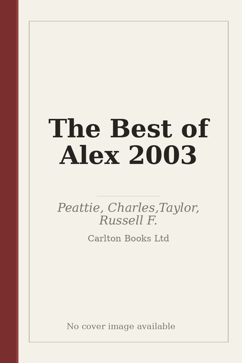 The Best of Alex 2003 - no cover image available