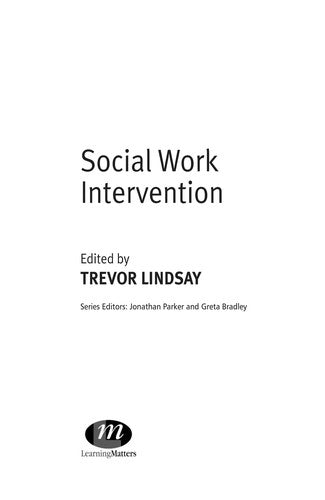 Social Work Intervention (Transforming Social Work Practice Series)