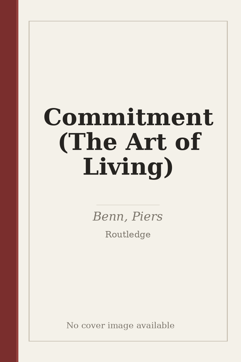 Commitment (The Art of Living) - no cover image available