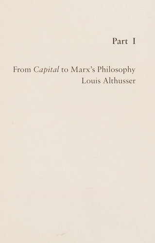 Reading Capital: Series 4 (Radical Thinkers Set 04)