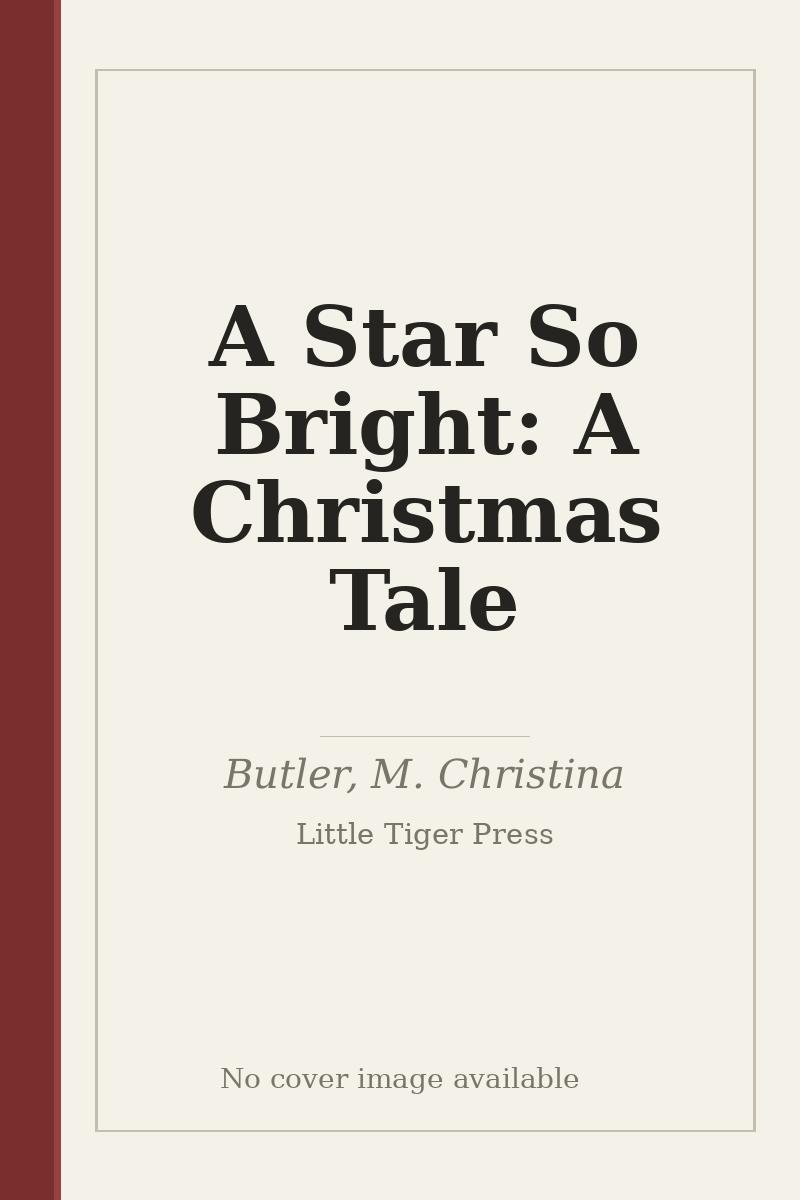 A Star So Bright: A Christmas Tale - no cover image available