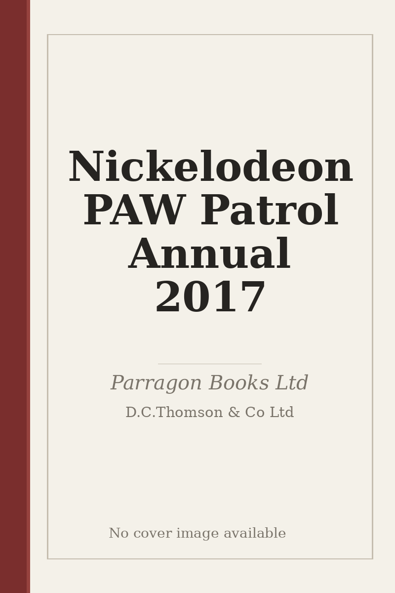 Nickelodeon PAW Patrol Annual 2017 - no cover image available