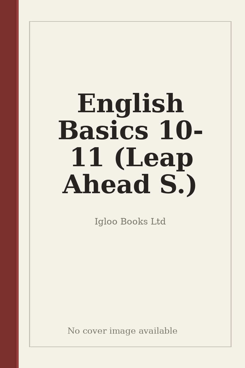 English Basics 10-11 (Leap Ahead S.) - no cover image available