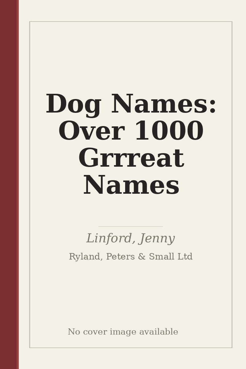 Dog Names: Over 1000 Grrreat Names - no cover image available