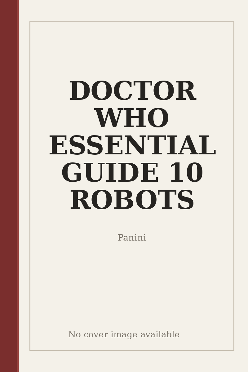 DOCTOR WHO ESSENTIAL GUIDE 10 ROBOTS - no cover image available