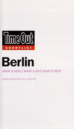 Time Out Shortlist Berlin 2nd edition (Time Out Guides)