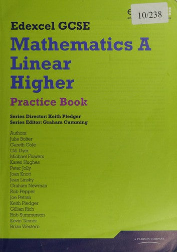 GCSE Mathematics Edexcel 2010: Spec A Higher Practice Book (GCSE Maths Edexcel 2010)