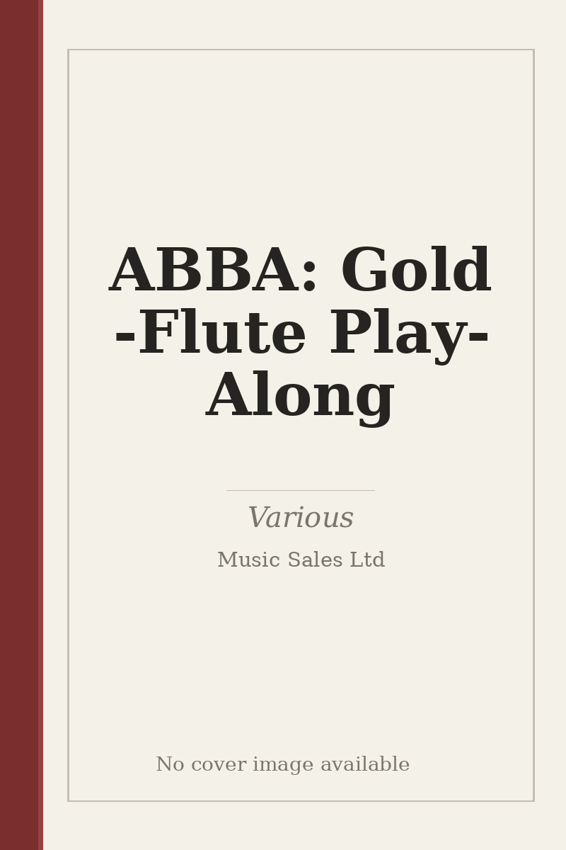 ABBA: Gold - Flute Play-Along - no cover image available