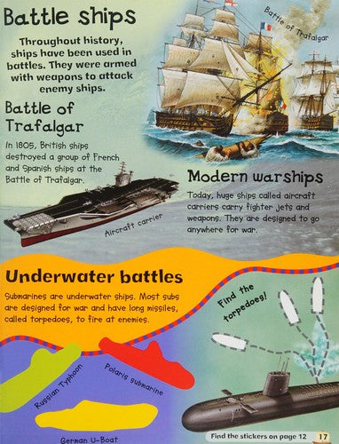 Sticker Activity Ships and Boats