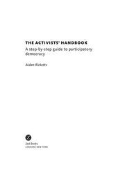 Activists' Handbook, The: A step-by-step guide to participatory democracy