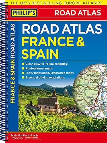 Philip's France and Spain Road Atlas