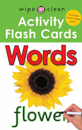 Wipe Cleah Activity Flash Cards - Words (in wallet): Wipe Clean Activity Flashcards