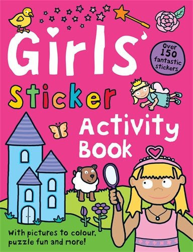 Girls' Sticker Activity Book: Preschool Sticker Activity
