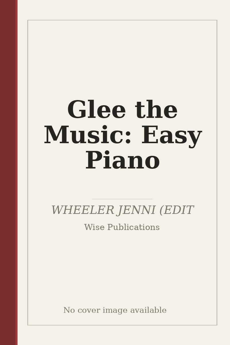 Glee the Music: Easy Piano - no cover image available