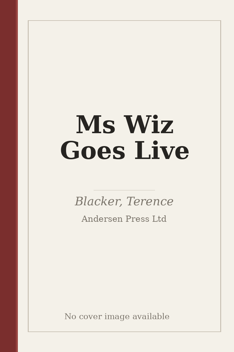 Ms Wiz Goes Live - no cover image available