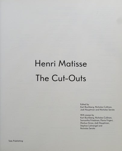 Henri Matisse the Cut Outs
