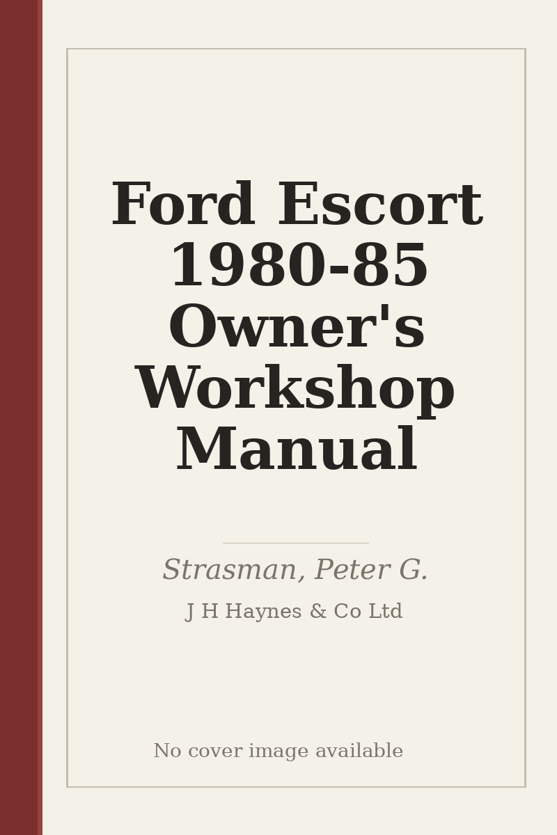 Ford Escort 1980-85 Owner's Workshop Manual - no cover image available
