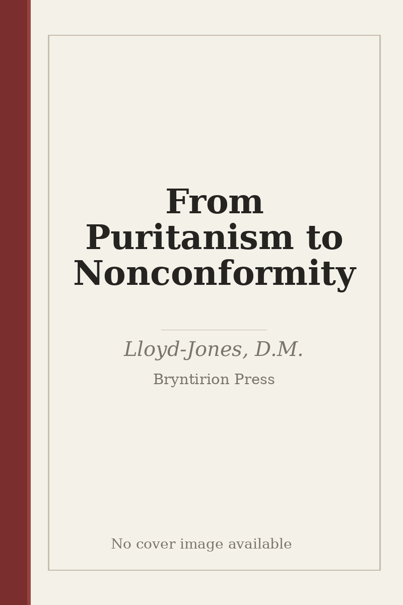 From Puritanism to Nonconformity - no cover image available
