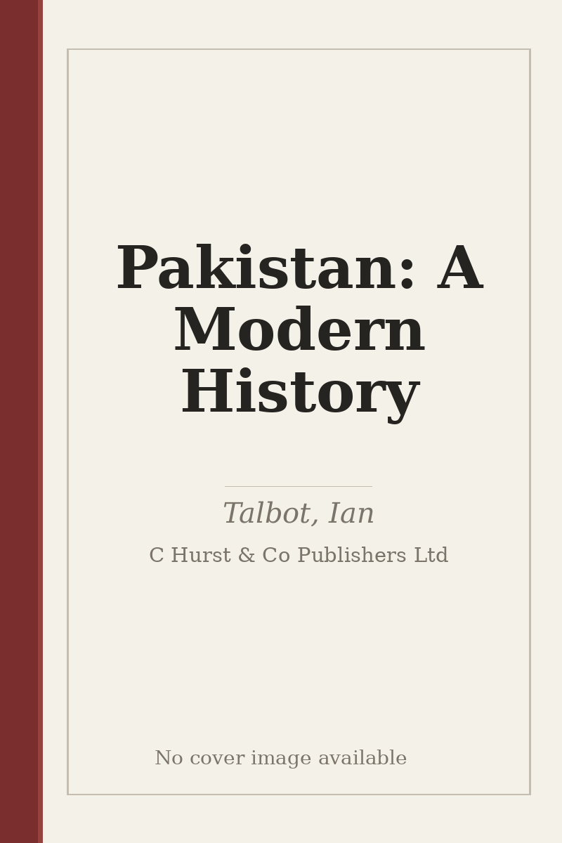 Pakistan: A Modern History - no cover image available