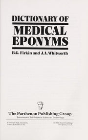 Dictionary of Medical Eponyms, Paperback
