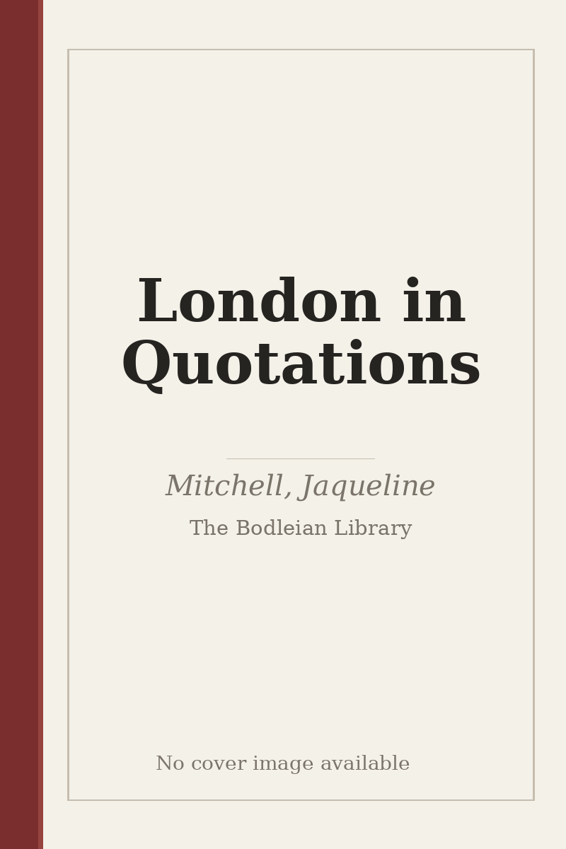 London in Quotations - no cover image available