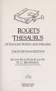 Thesaurus of English Words and Phrases