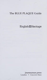 The " Blue Plaque Guide
