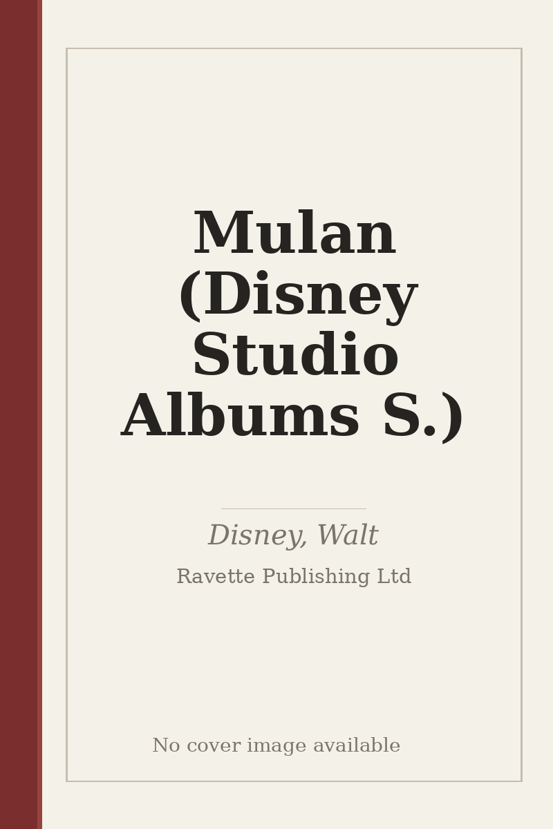 Mulan (Disney Studio Albums S.) - no cover image available