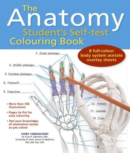 The Anatomy Student's Self-test Colouring book