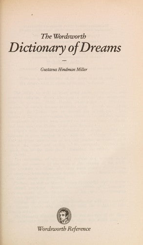 Dictionary of Dreams (Wordsworth Reference)