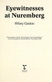 Eyewitnesses at Nuremberg