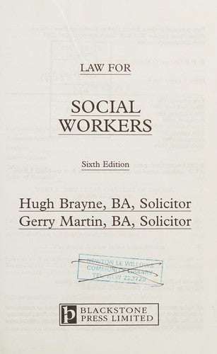 Law for Social Workers